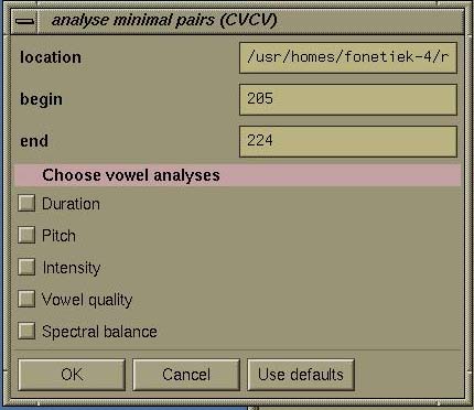 Praat speech analysis